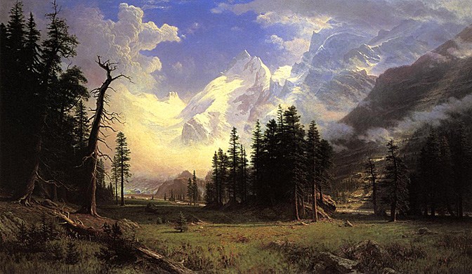 Albert Bierstadt The Morteratsch Glacier Upper Engadine Valley Pontresina
